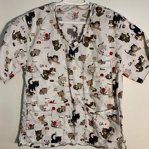 Cat scrub top
